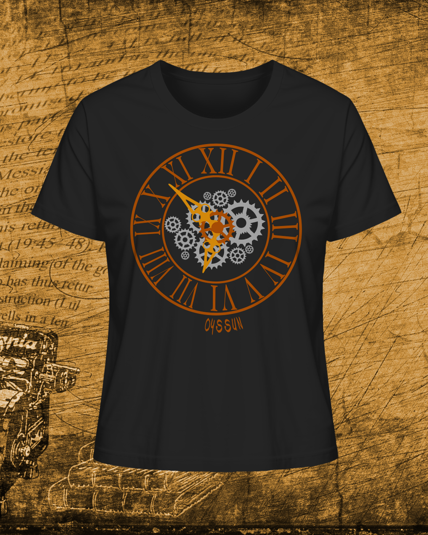 Steampunk Uhr - Ladies Organic Shirt