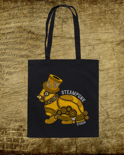 Steampunk Hase - Baumwolltasche