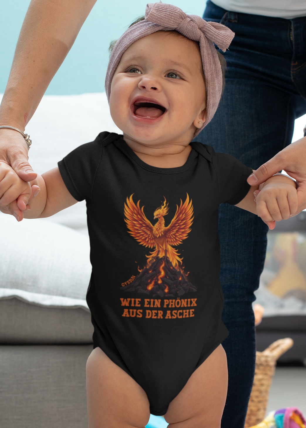 Phönix aus der Asche - Organic Baby Bodysuit - Oyssun