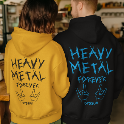 Heavy Metal Forever - Organic Basic Hoodie - In 6 Designfarben