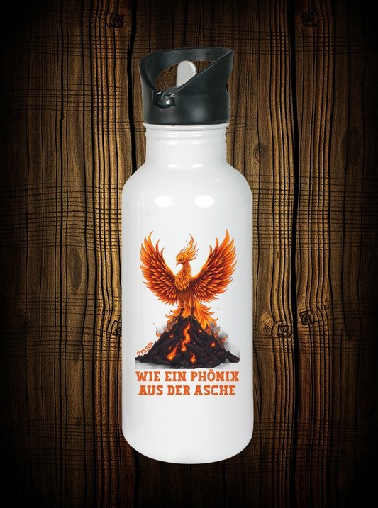 Phönix aus der Asche - Edelstahl-Trinkflasche