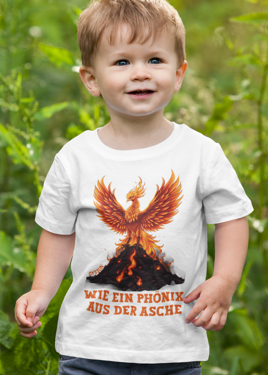 Phönix aus der Asche - Baby Organic Shirt - Oyssun