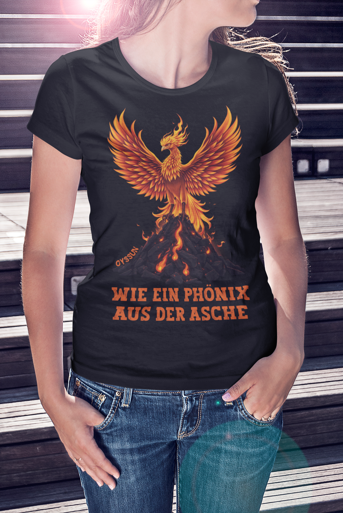 Phönix aus der Asche - Ladies Premium Shirt - Oyssun