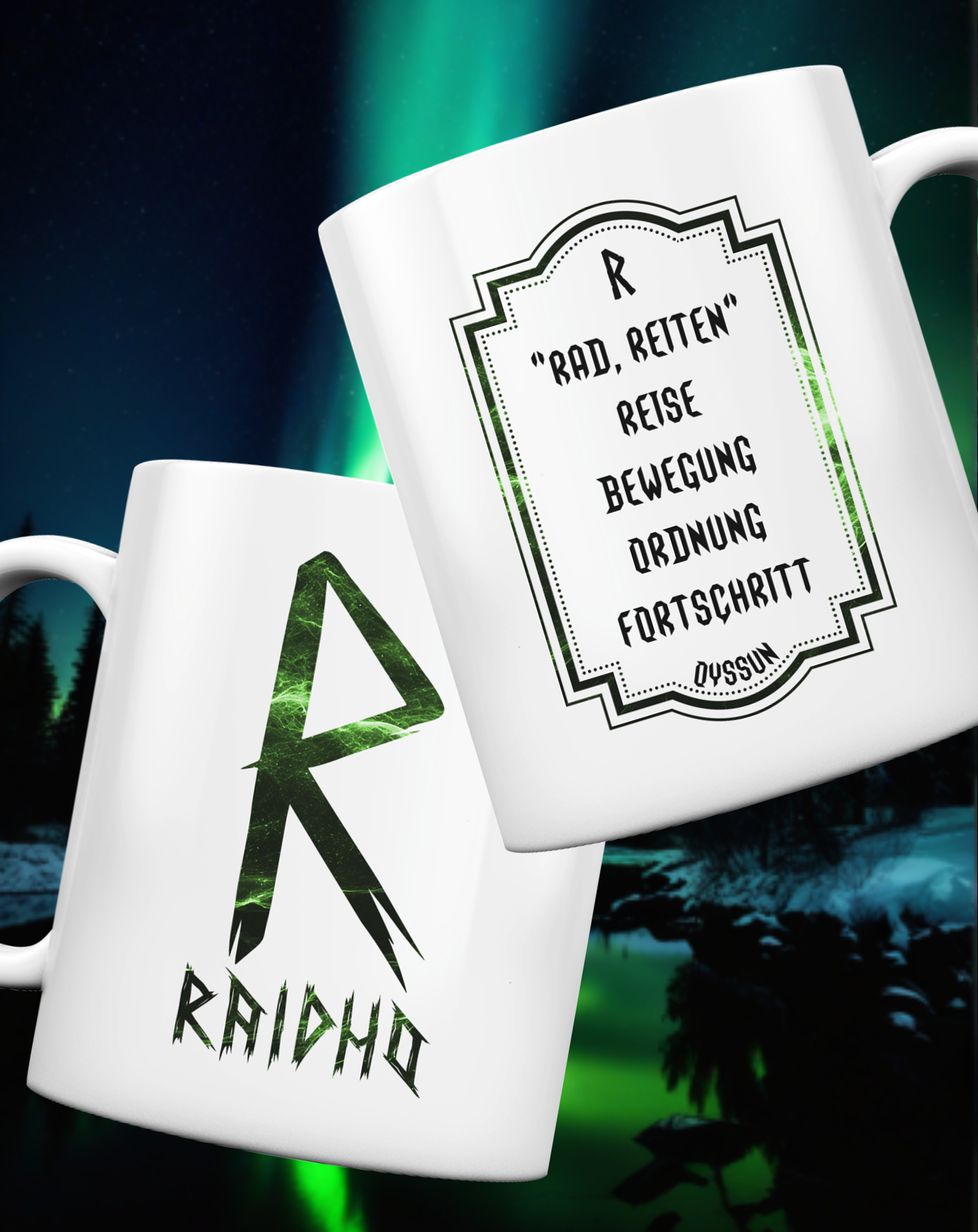 Raidho Rune - Tasse