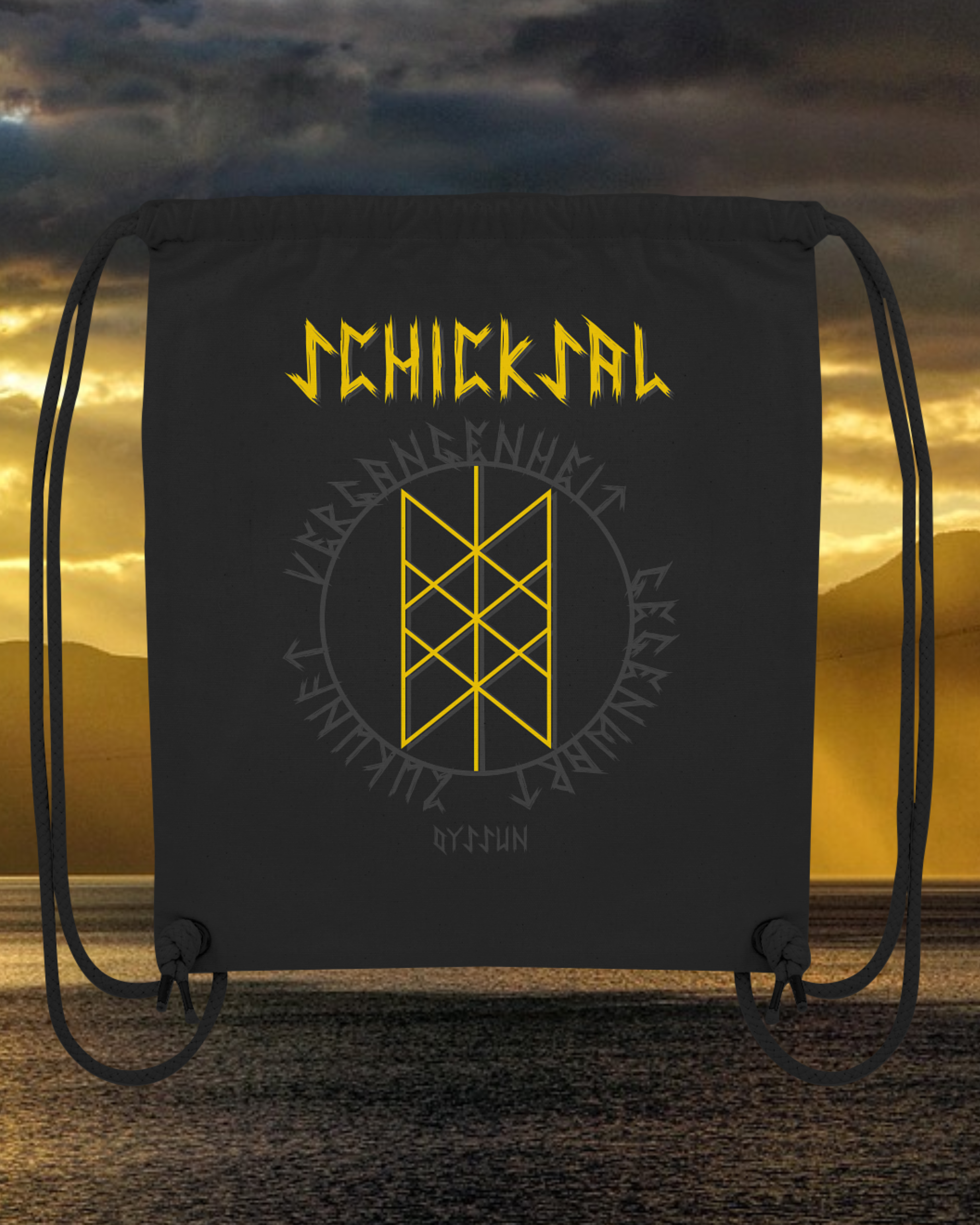 Wyrd Rune - Das Schicksal - Organic Gym-Bag - Oyssun