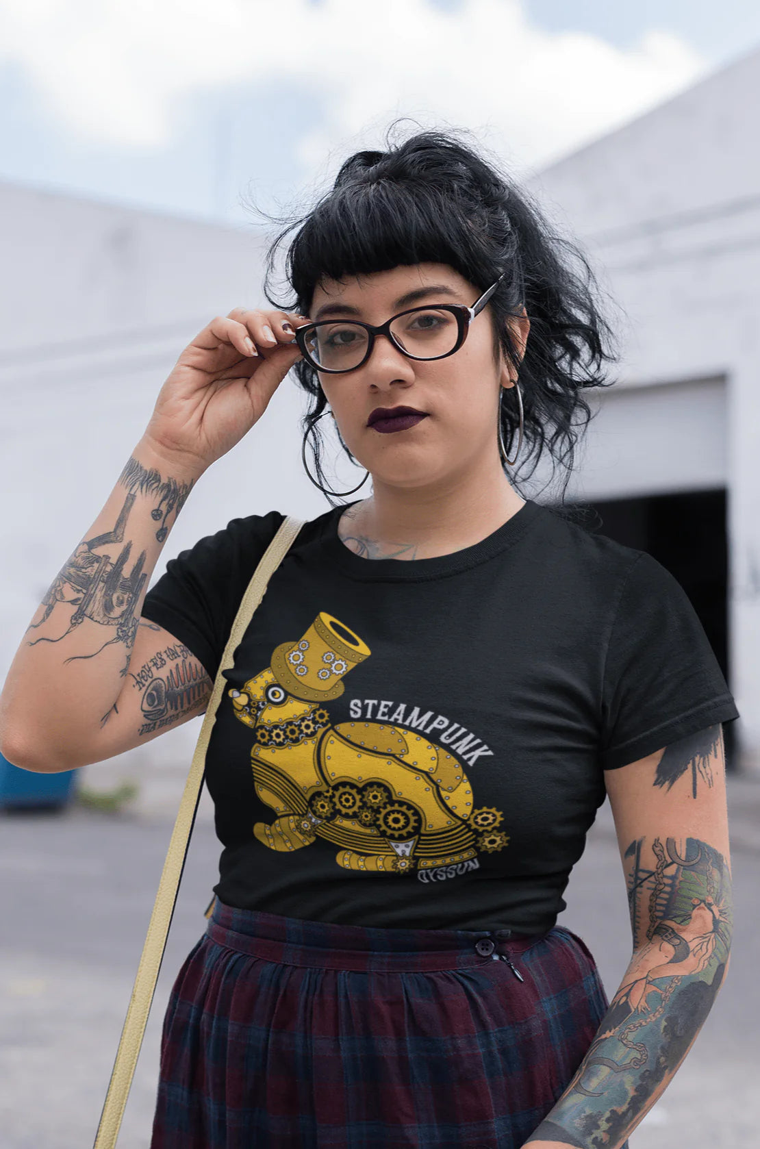 Steampunk Hase - Ladies Premium Shirt - Oyssun