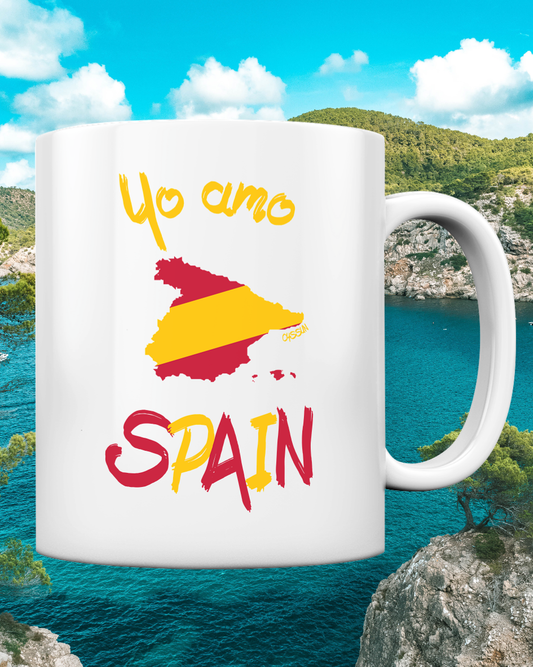 Ich liebe Spanien - Tasse einfarbig