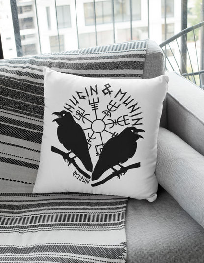 Hugin and Munin - Cushion 40x40cm