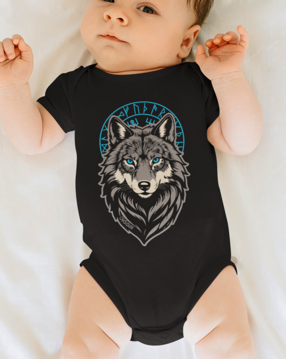 Wolf Odins - Organic Baby Bodysuite