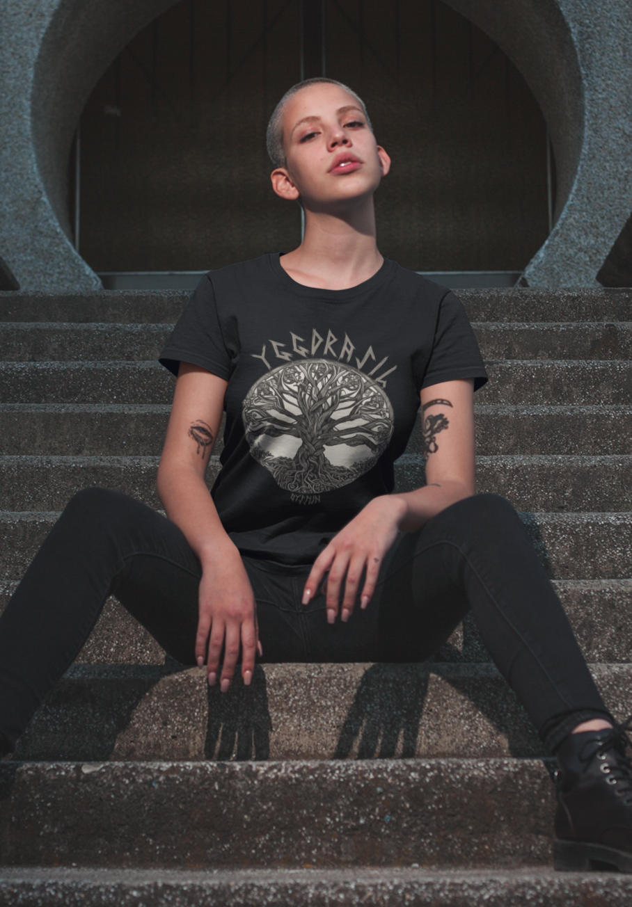 Yggdrasil - der Weltenbaum - Ladies Premium Shirt - Oyssun