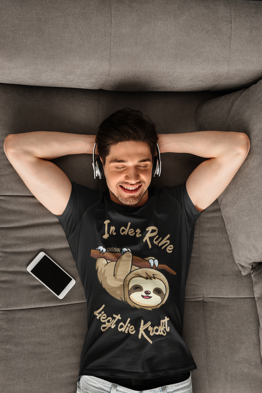 Faultier - In der Ruhe liegt die Kraft - Premium Shirt - Oyssun