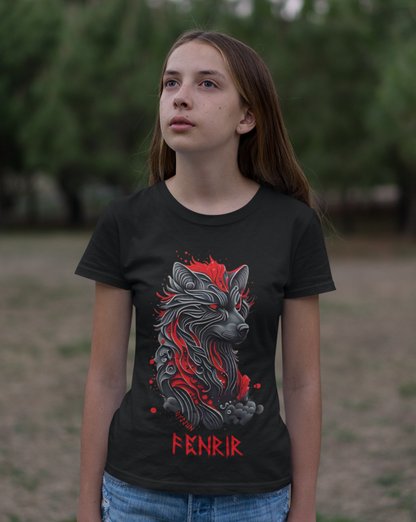 Fenrir - Fenriswolf - Kids Organic Shirt - Oyssun