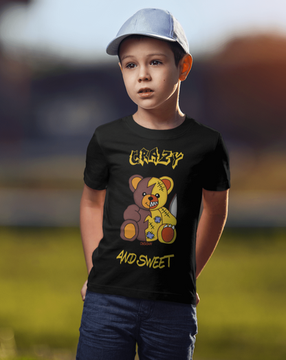 Crazy and Sweet - Bear Carl - Kids Organic Shirt