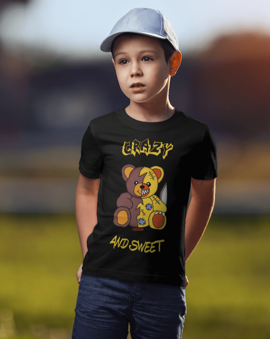 Crazy and Sweet - Bär Carl - Kids Organic Shirt - Oyssun - [Produkttyp]