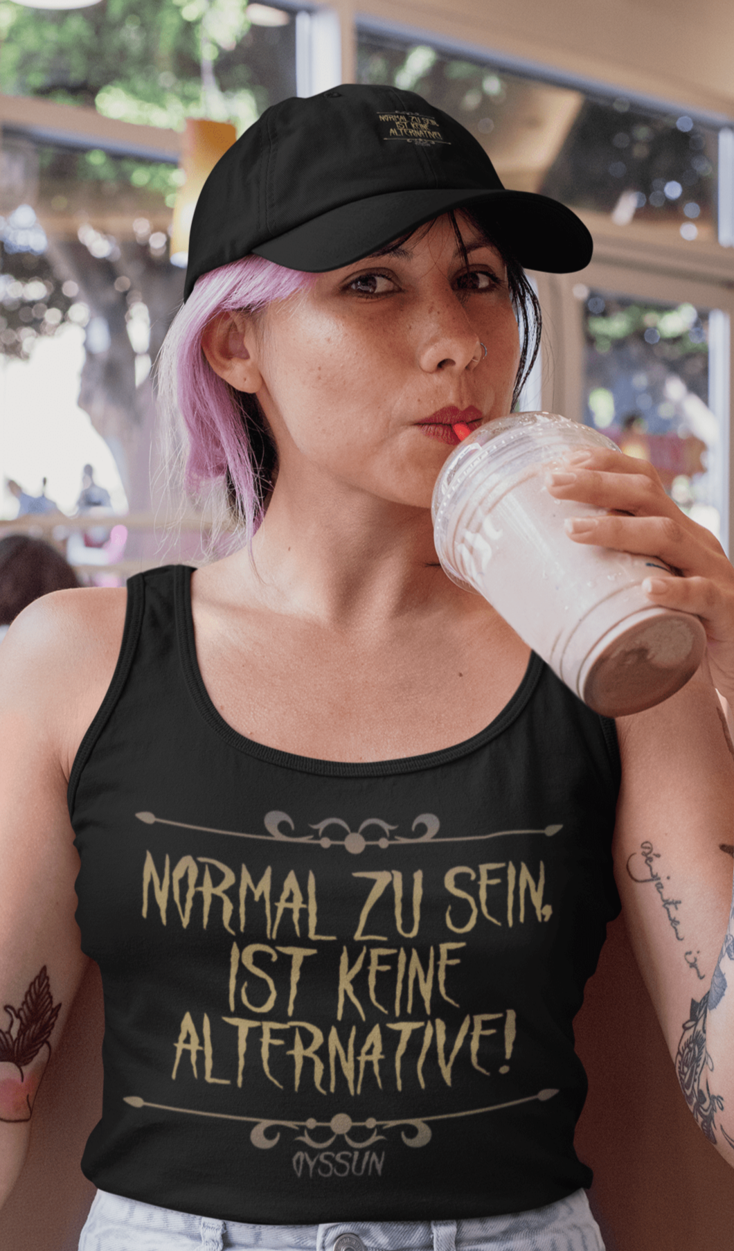 Being normal is not an option - Ladies Organic Tank-Top