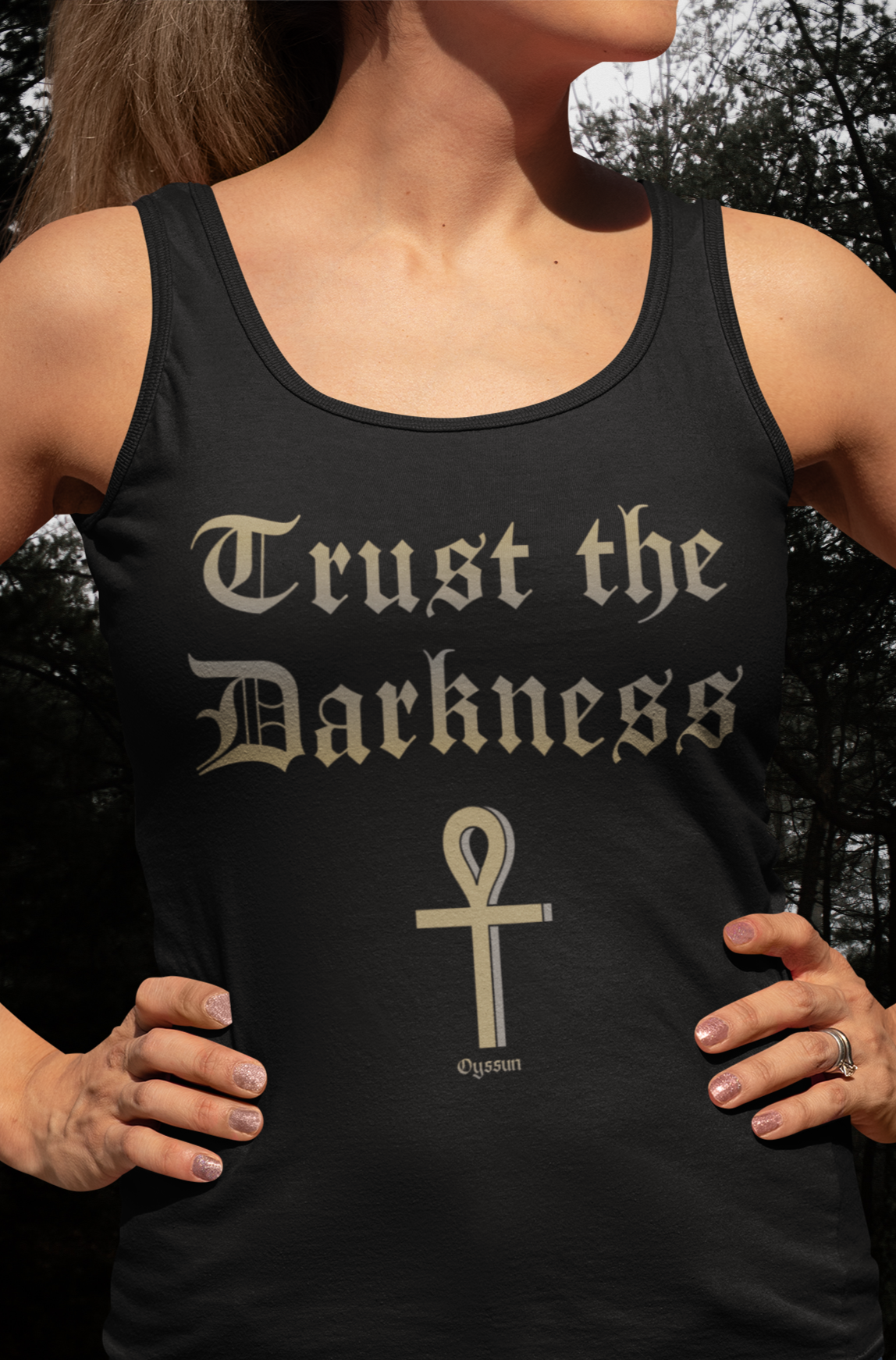 Trust the Darkness - Ladies Organic Tank-Top