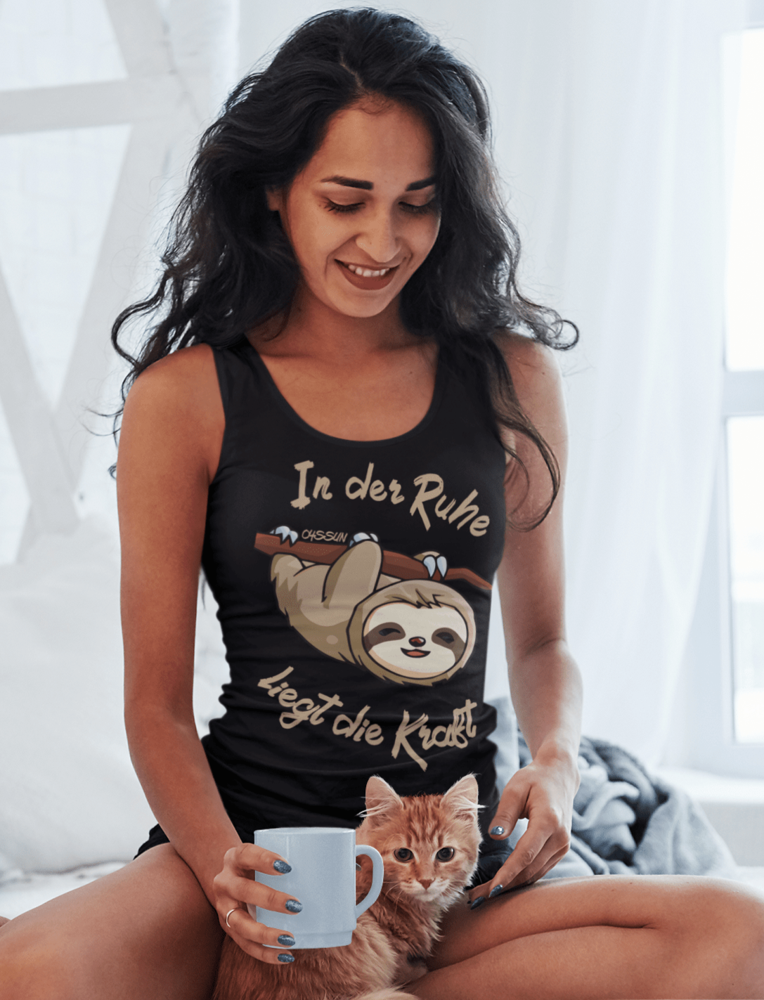 Faultier - In der Ruhe liegt die Kraft - Ladies Tank-Top - Oyssun