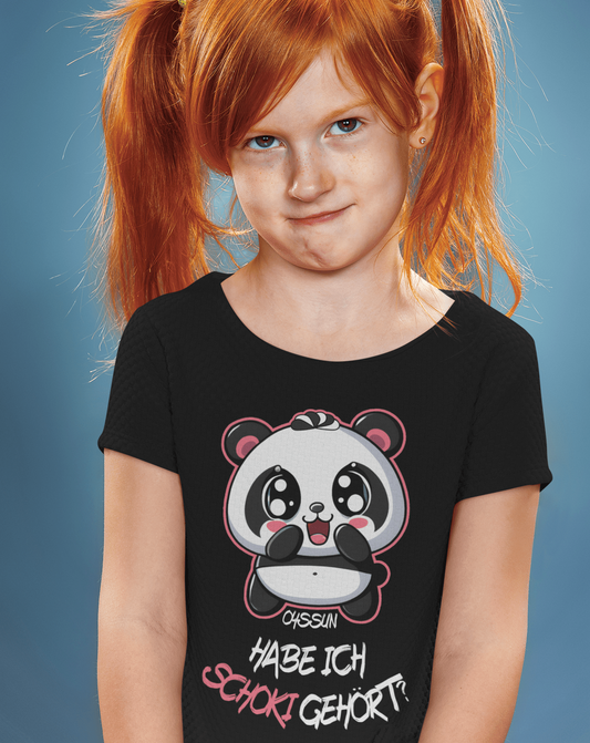 Schokipanda - Habe ich Schoki gehört? - Kids Organic Shirt