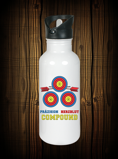 Präzision - Herzblut - Compound - Edelstahl-Trinkflasche
