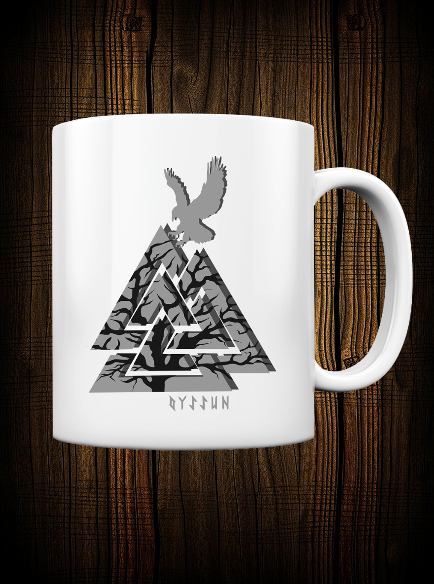 Valknut Tasse - Tasse (In 3 Farben) - Oyssun