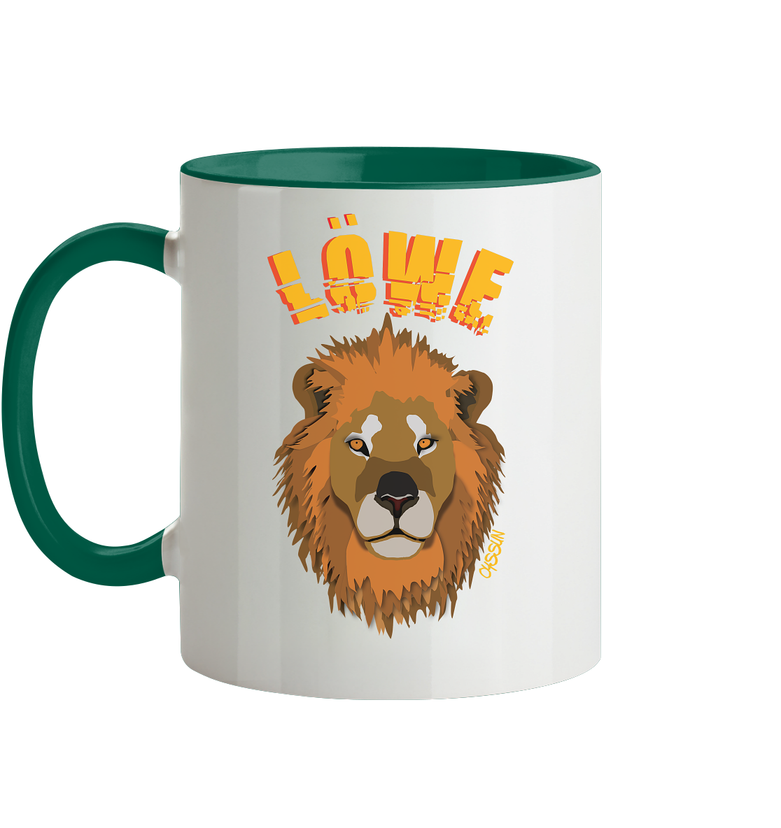 Zodiac sign Leo - two-tone mug