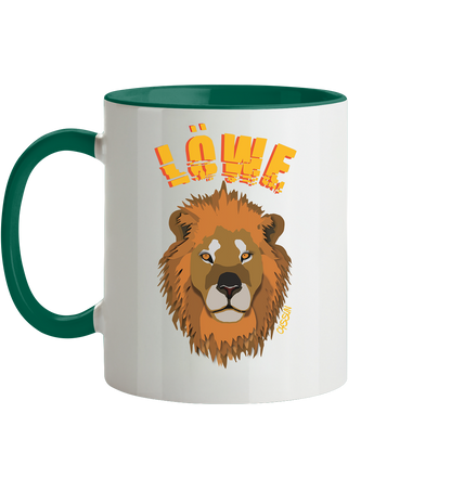 Zodiac sign Leo - two-tone mug