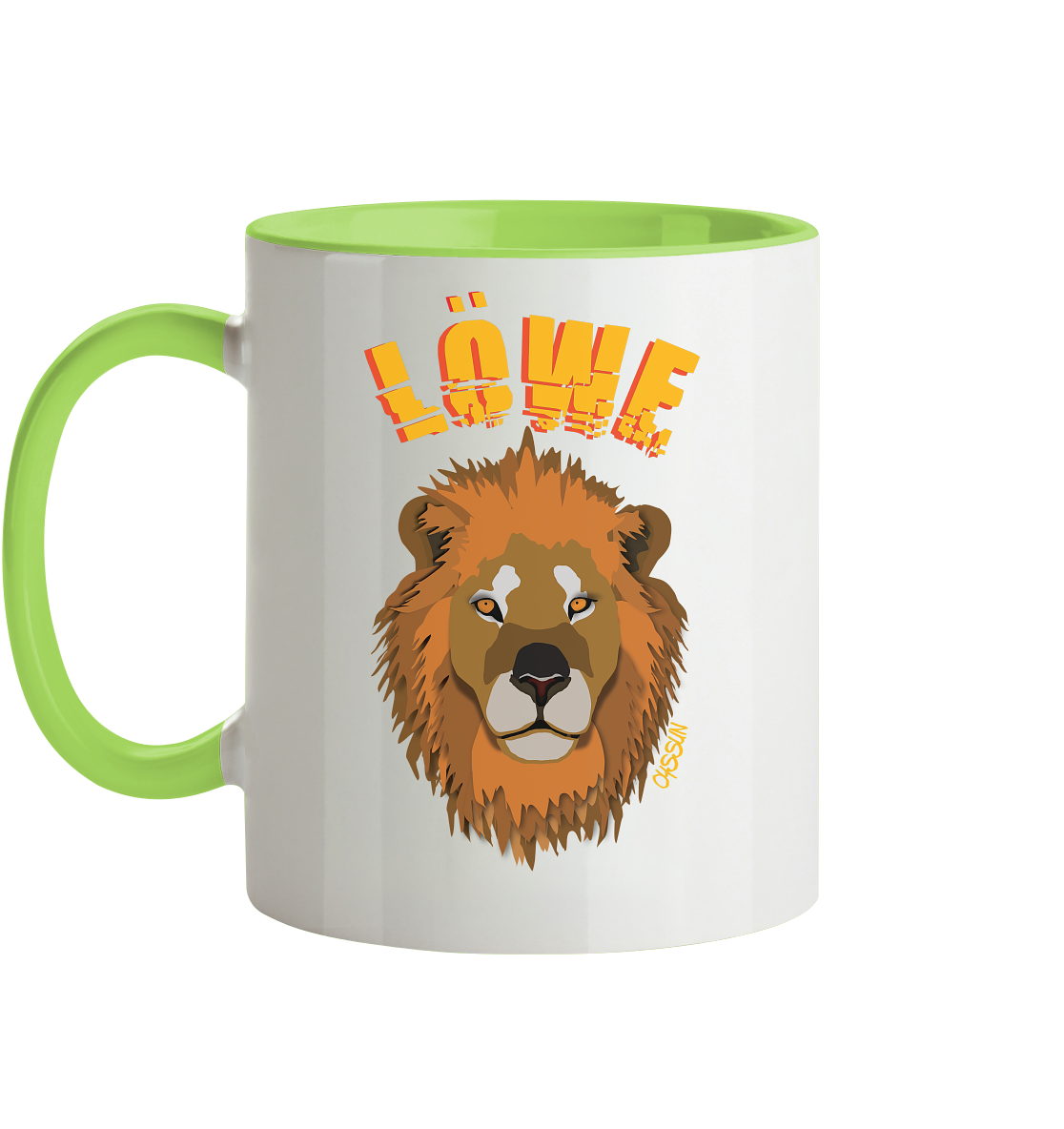 Zodiac sign Leo - two-tone mug