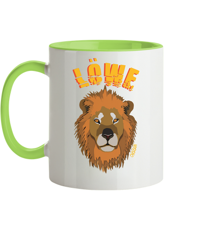 Zodiac sign Leo - two-tone mug