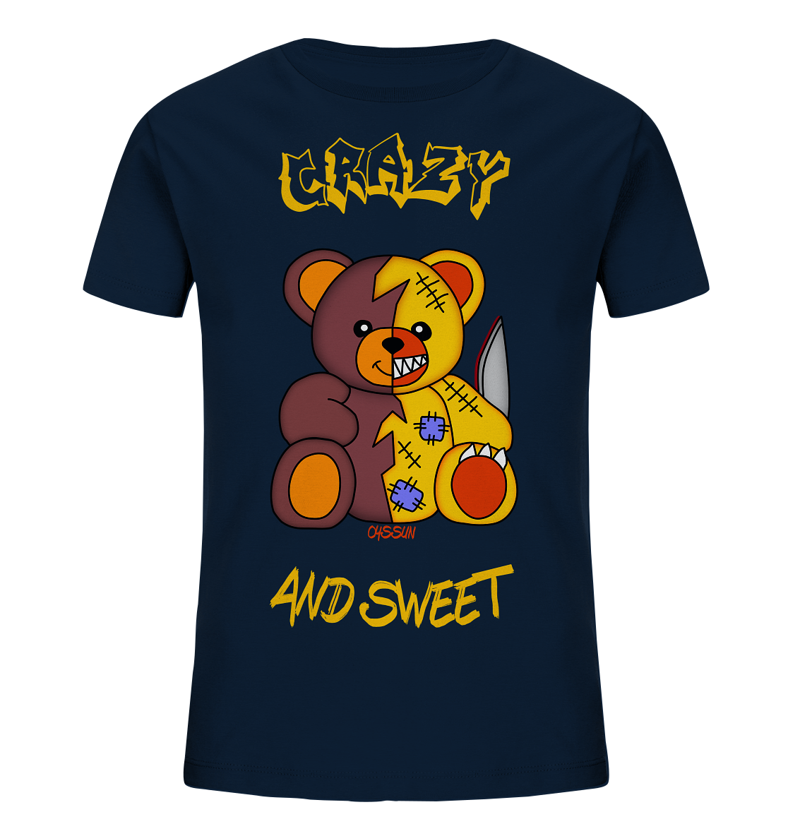 Crazy and Sweet - Bear Carl - Kids Organic Shirt