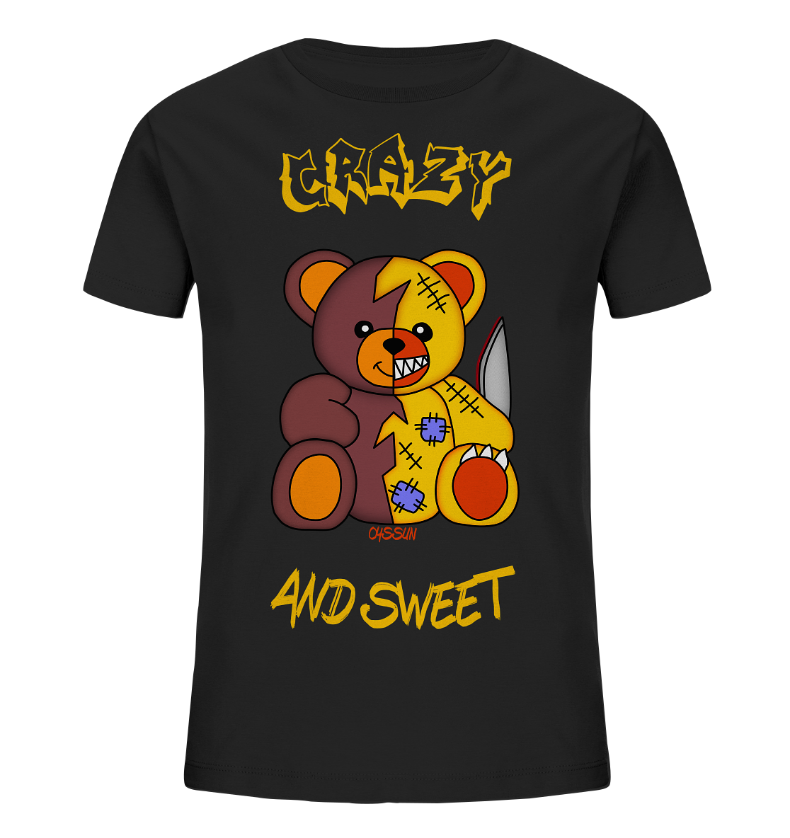 Crazy and Sweet - Bear Carl - Kids Organic Shirt