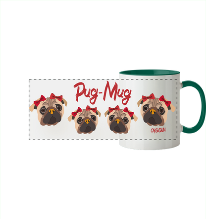 Pug-Mug - Panorama Tasse (In 11 Farben)