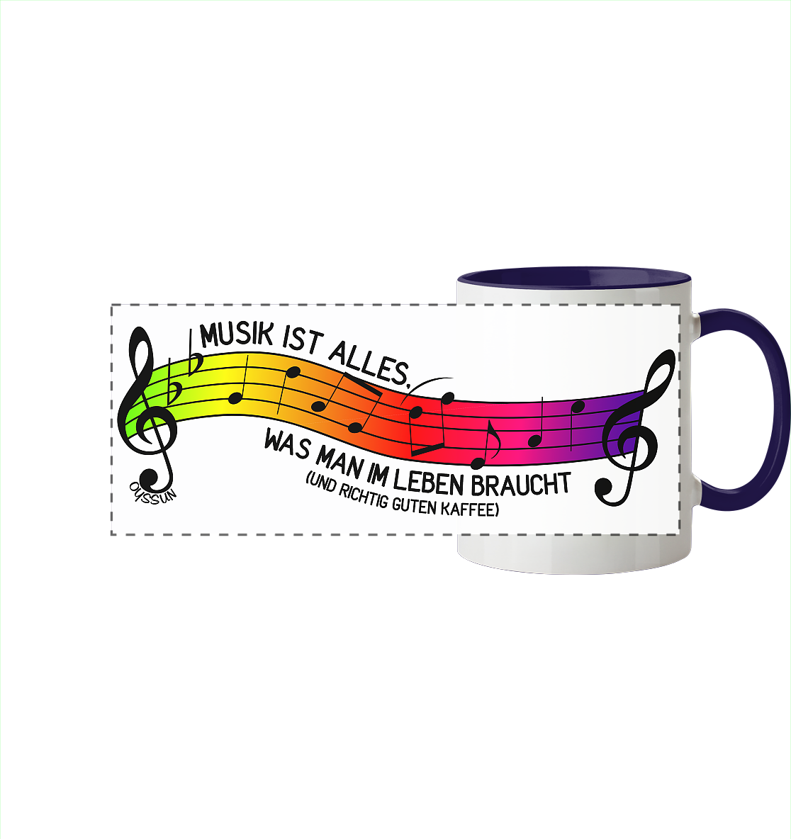 Music is all you need in life - Panorama Mug (In 6 Colors)