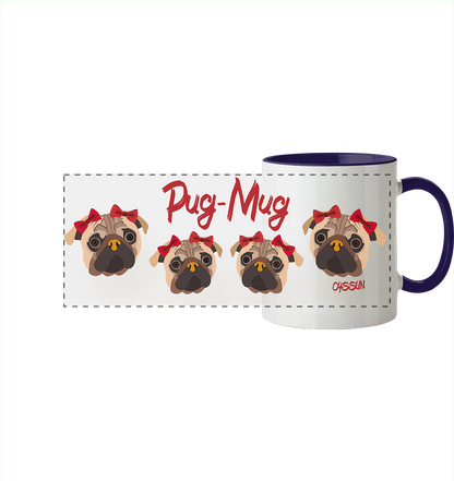 Pug-Mug - Panorama Tasse (In 11 Farben)