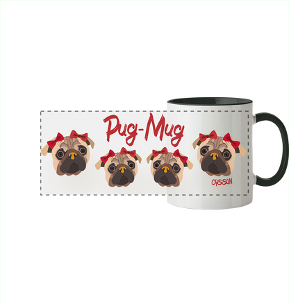 Pug-Mug - Panorama Tasse (In 11 Farben)