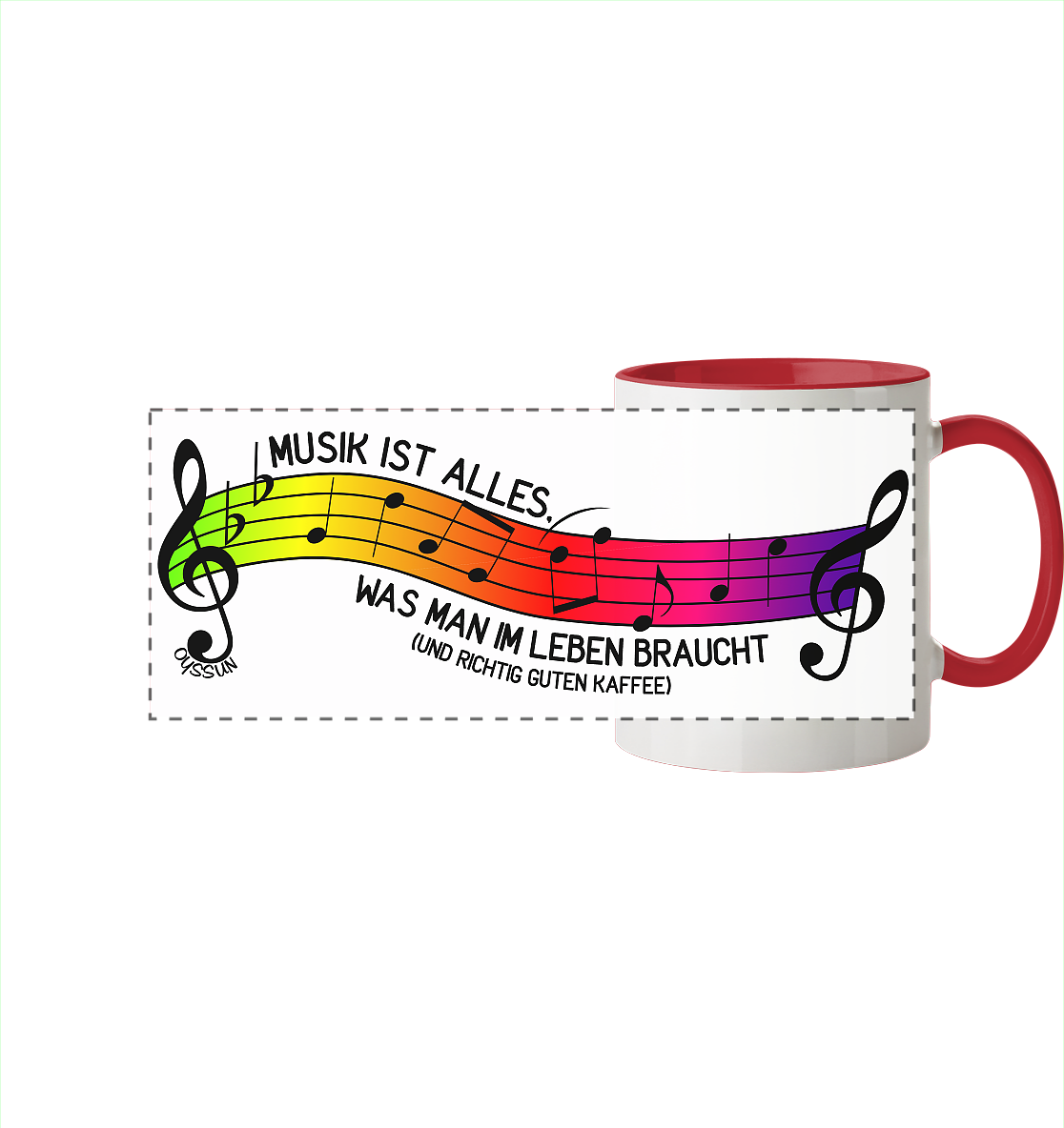 Music is all you need in life - Panorama Mug (In 6 Colors)