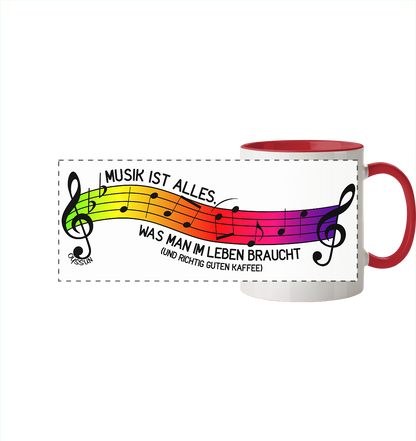 Music is all you need in life - Panorama Mug (In 6 Colors)