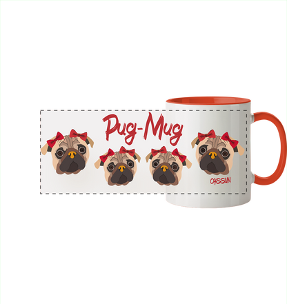 Pug-Mug - Panorama Tasse (In 11 Farben)