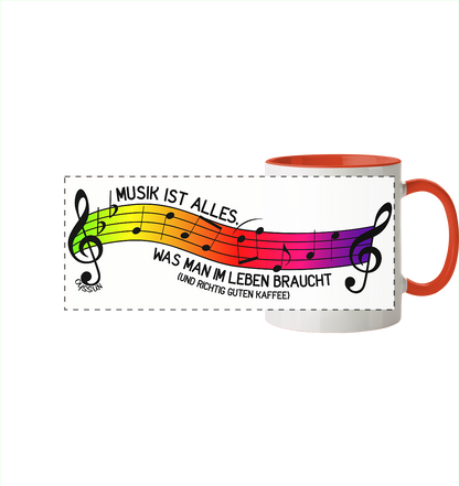 Music is all you need in life - Panorama Mug (In 6 Colors)