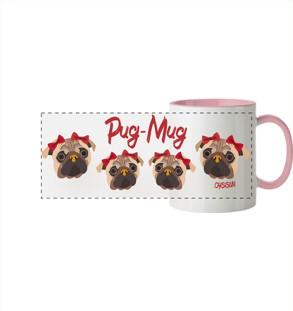 Pug-Mug - Panorama Tasse (In 11 Farben)