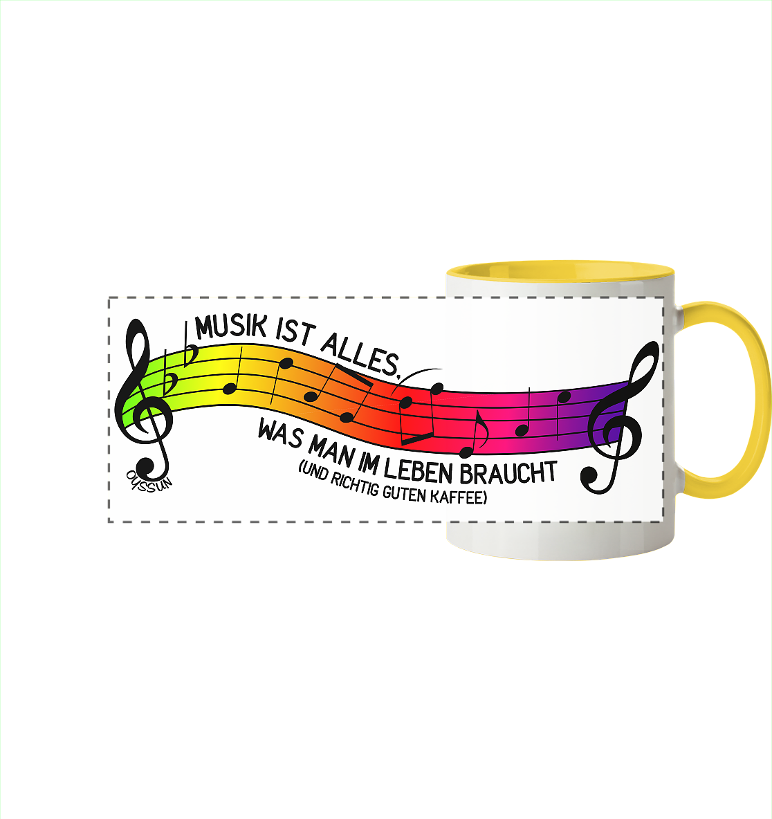 Music is all you need in life - Panorama Mug (In 6 Colors)