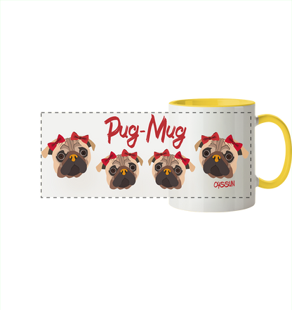 Pug-Mug - Panorama Tasse (In 11 Farben)