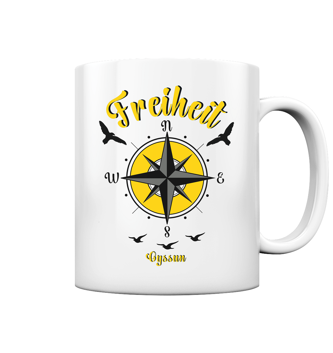 Freedom - Mug (in yellow, red or blue)