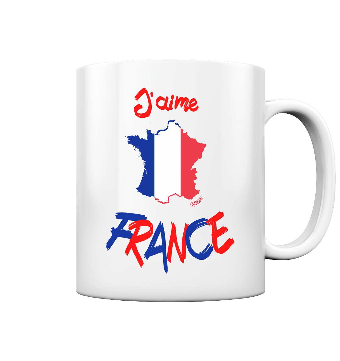 Ich liebe Frankreich - Tasse (In 7 Farben)