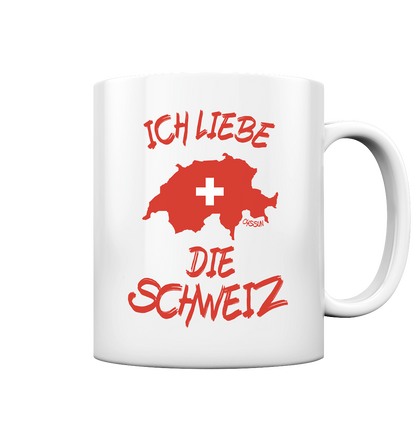 Ich liebe die Schweiz - Tasse (In 5 Farben)