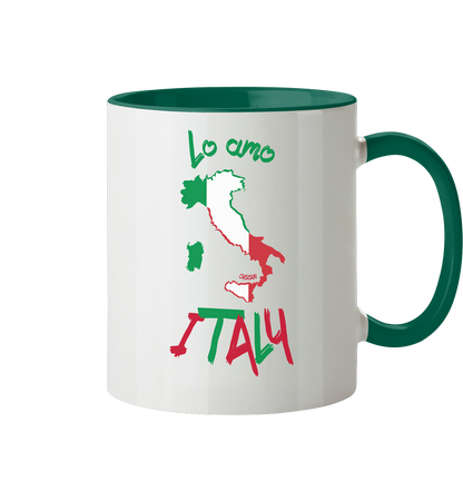 Ich liebe Italien - Tasse zweifarbig