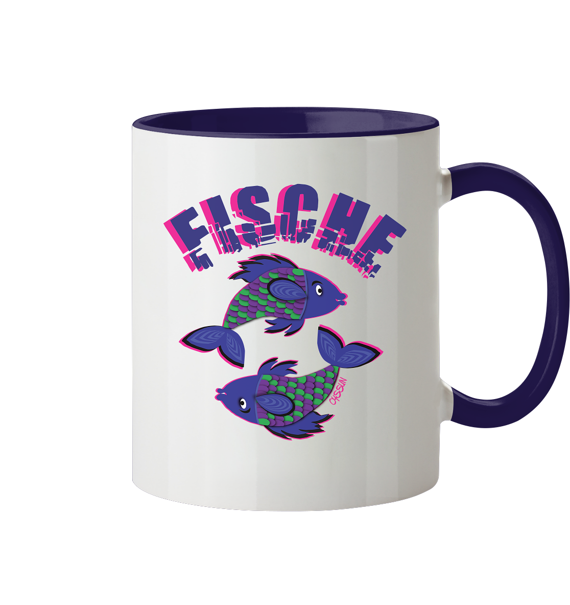 Sternzeichen Fische - Tasse (In 4 Farben)