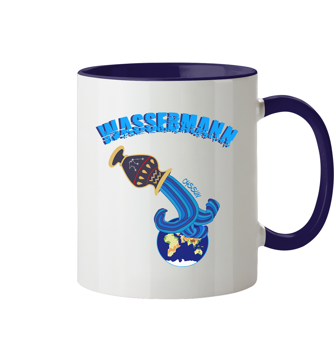 Sternzeichen Wassermann  - Tasse (In 4 Farben)