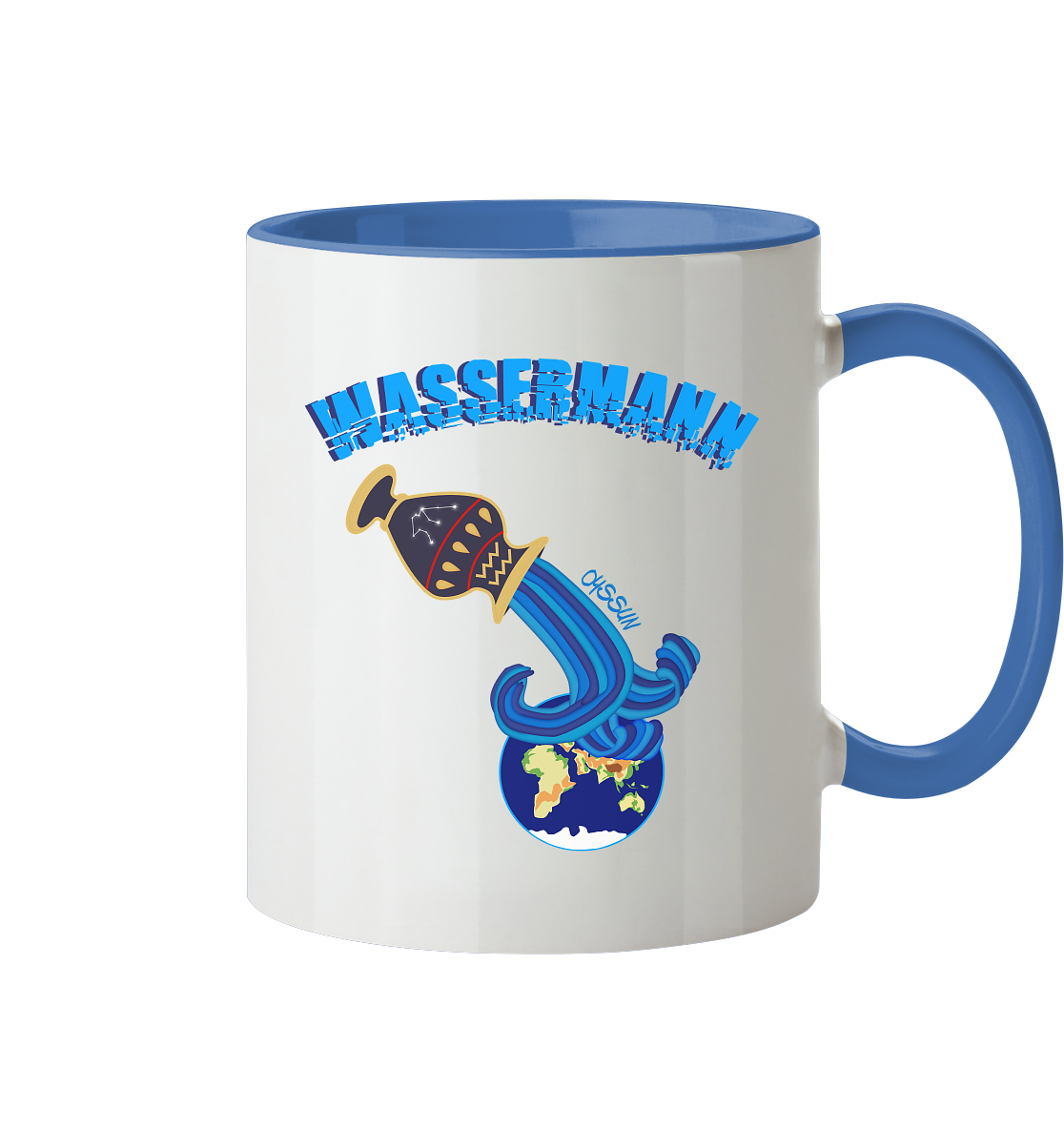 Sternzeichen Wassermann  - Tasse (In 4 Farben)