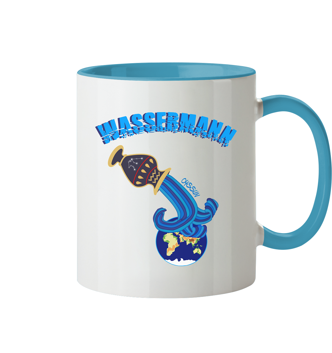 Sternzeichen Wassermann  - Tasse (In 4 Farben)