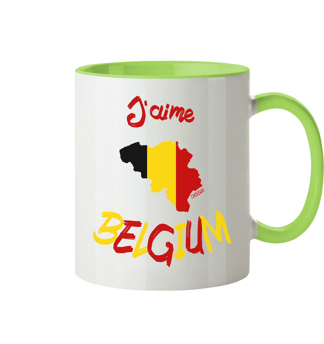 Ich liebe Belgien - Tasse (In 7 Farben)